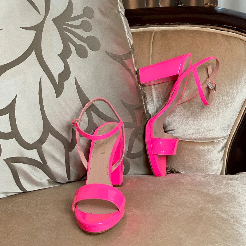 Melissa Block Heel Sandal - Pink (Final Sale)