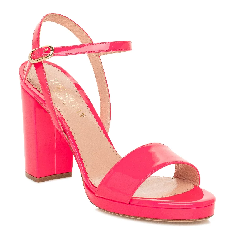 Melissa Block Heel Sandal - Red (Final Sale)