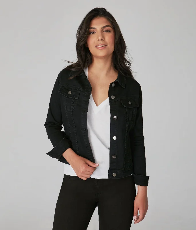 Gabriella-BLK Classic Denim Jacket