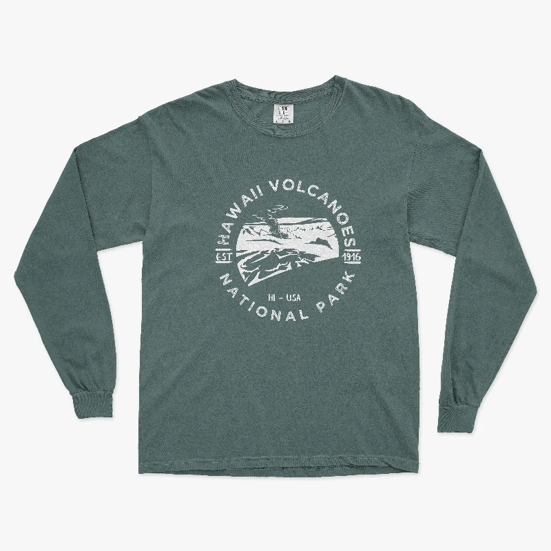 Hawaii Volcanoes National Park Comfort Colors Long Sleeve T Shirt