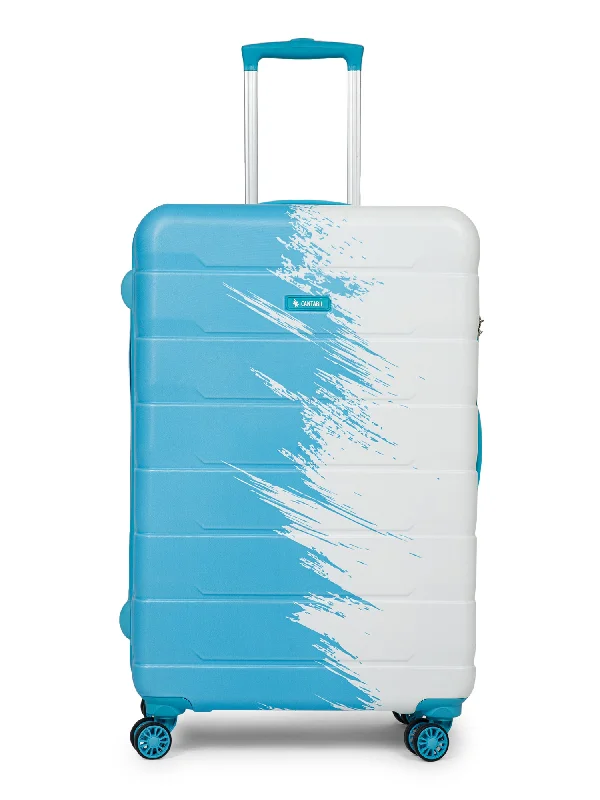 Unisex Sky Blue Fashion Hard Luggagae Trolley Bag