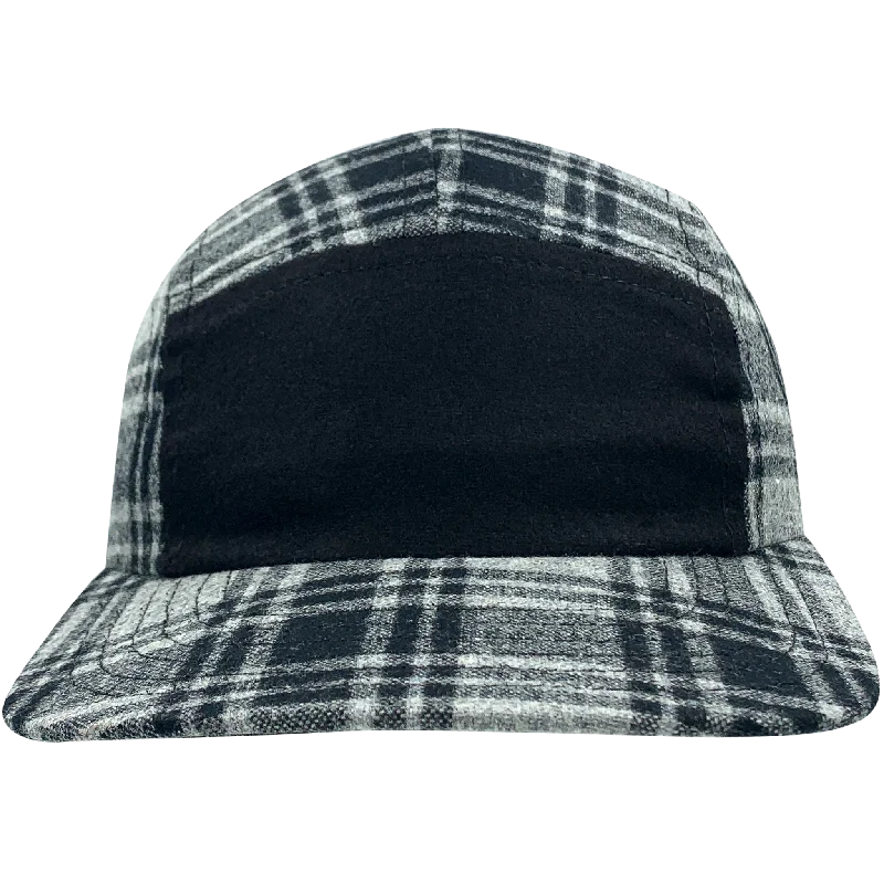 Wool Snapback Five-Panel Camp Cap