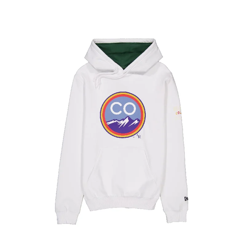 Colorado Rockies City Connect White Hoodie