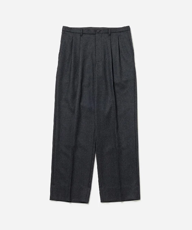 Wool Saxony 2Tuck Slacks