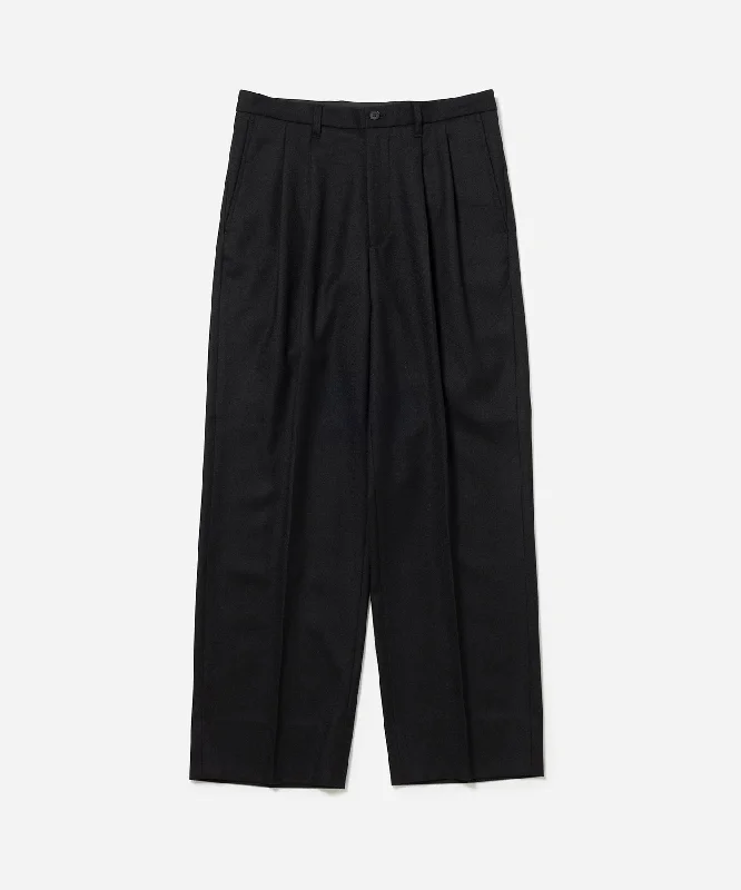 Wool Saxony 2Tuck Slacks