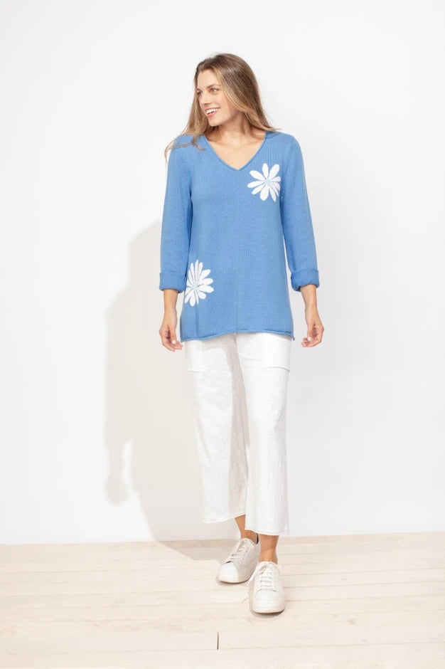 Beach Flower Sweater by Escape