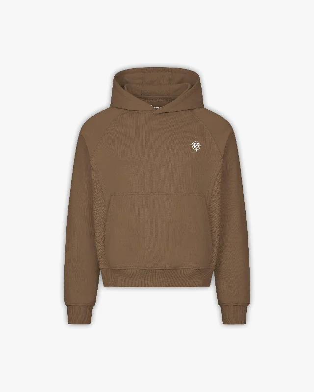 INSIDE OUT HOODIE CHOCOLATE BROWN