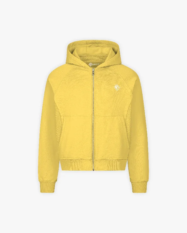 INSIDE OUT ZIP HOODIE SUNFLOWER