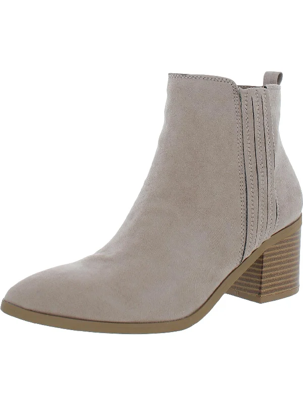 Asterr Womens Slip On Dressy Booties