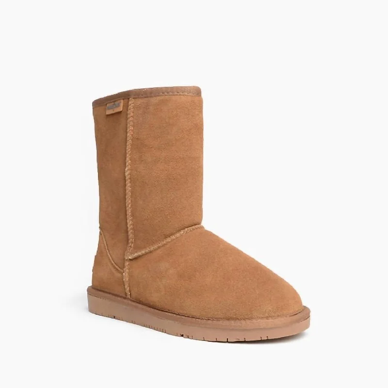 Women's Olympia Short Boot In Golden Tan