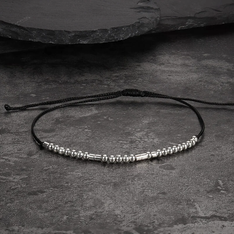 Best Bitches Morse Code Sterling Silver Bracelet