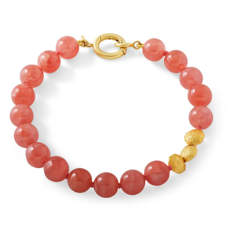 Unisex Rhodochrosite Bracelet