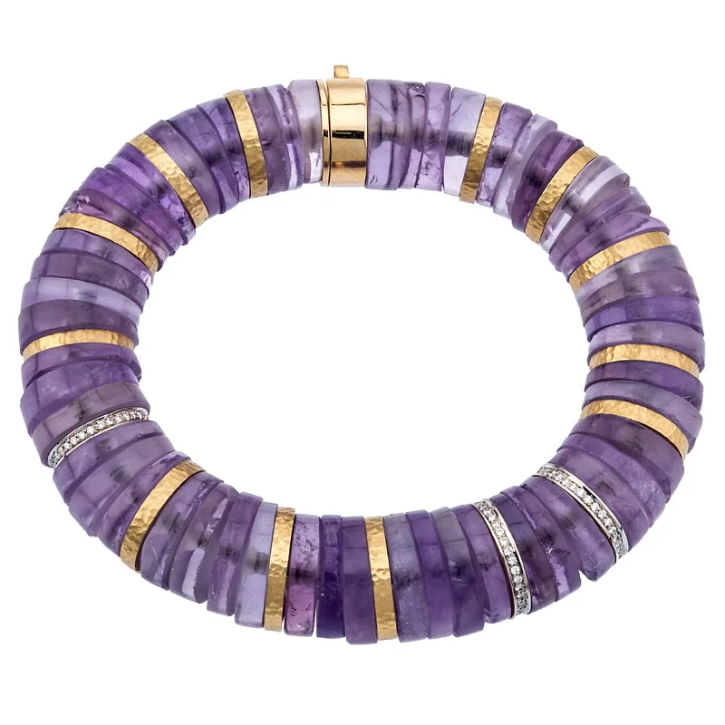 Women’s Amethyst and Diamond Bracelet