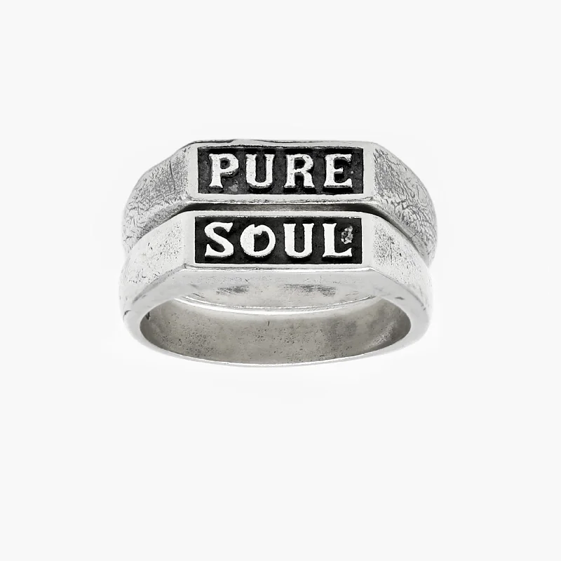 Pure Soul Double Sterling Silver Ring