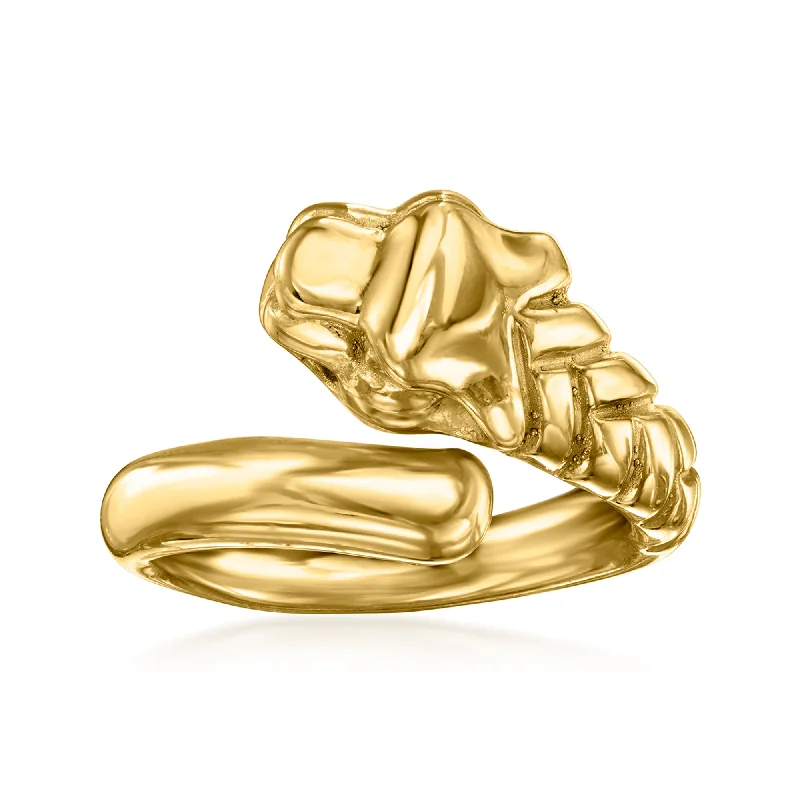 Ross-Simons Italian 14kt Yellow Gold Panther Ring