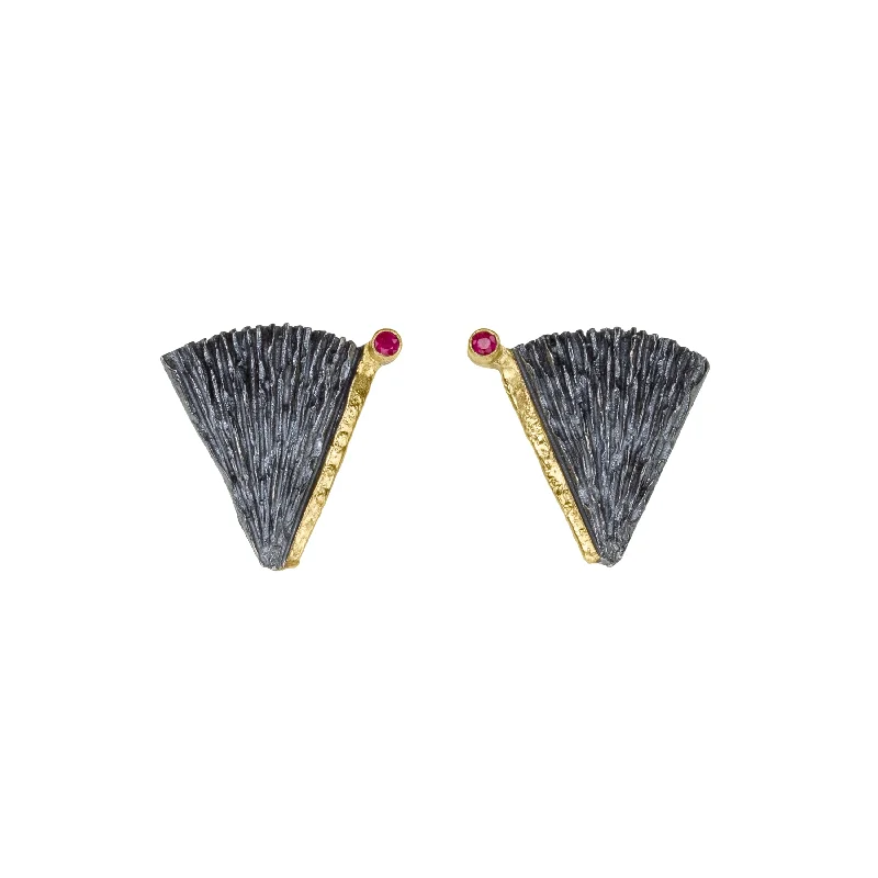 Apostolos Ruby Post Earrings