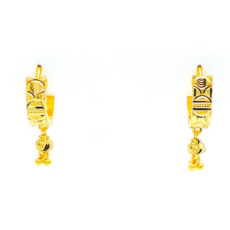 Exquisite Chic 22k Gold Radiant Earrings