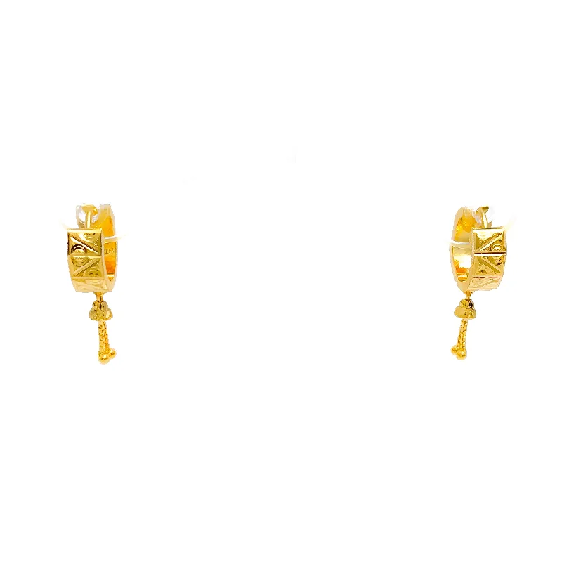 Palatial Geometric 22k Gold Earrings