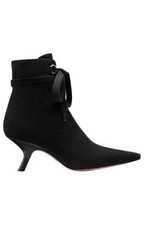 D-Hide Stretch Mesh Ankle Boots