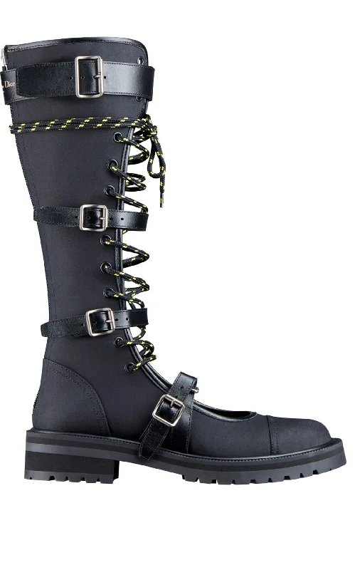 Dioranger Boots in Black Technical Fabric