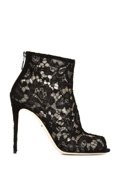 Floral Lace Booties