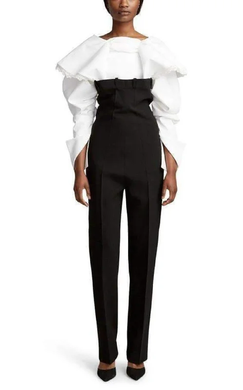 Le Pantalon Straight High Rise Wool Trousers Pants