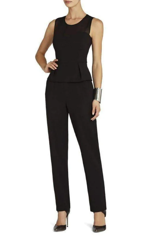 Oliana Black Bustier Pantsuit