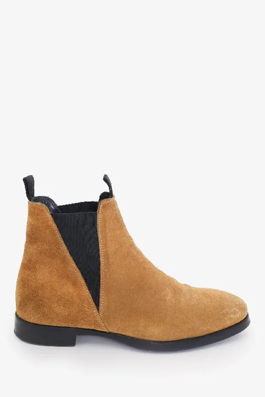 Acne Studios Brown Suede Chelsea Boots Size 40