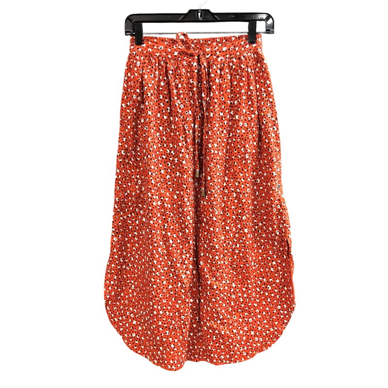 Skirt Designer By The Odells In Orange, Size: Xs