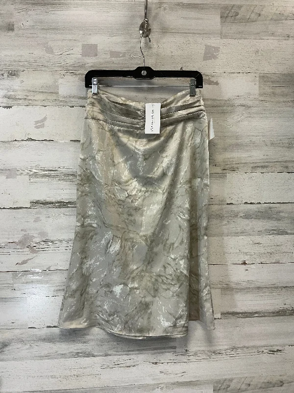 Skirt Midi By Sage In Silver, Size: M