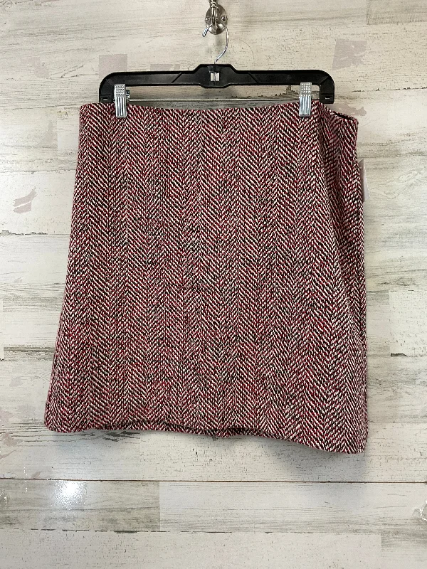 Skirt Mini & Short By Loft In Red, Size: 14p