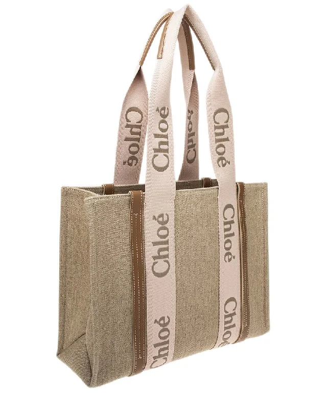 Chloé Woody Medium Canvas Tote