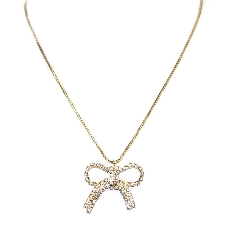 TN9229 CZ Ribbon Necklace