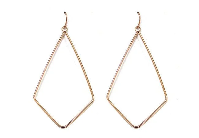 VE2282 Kite Shape Drop Earrings