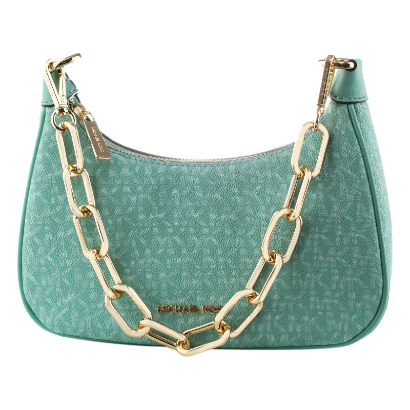 Michael Kors 35S2G4CU1B-SEAFOAM Blue Leather Shoulder Bag