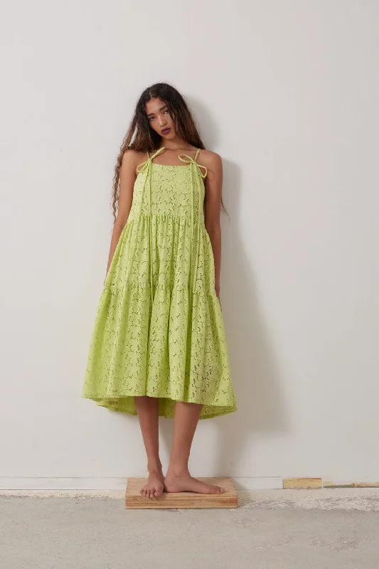 Cece Dress Pear Eyelet