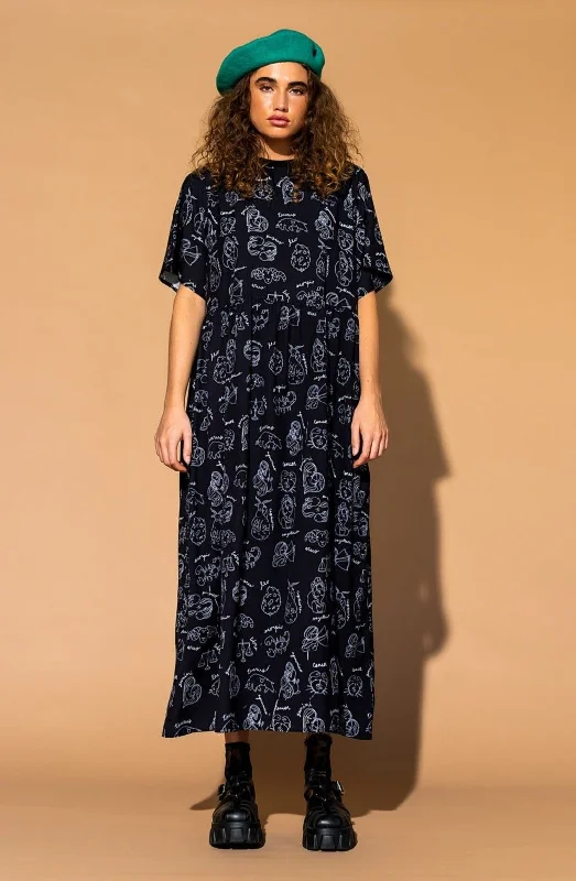 Never Too Much Oversized Dress in Zodiac Love